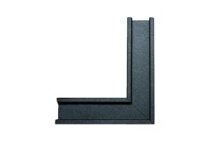Miniaturka 2 - Czarny narożnik systemu magnetycznego 5 mm z widocznym połączeniem ramion