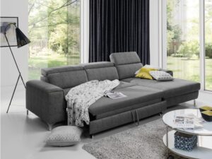 Miniaturka 1 - Narożnik z otomaną i funkcją spania Nobravio 280 cm – zdjęcie 3