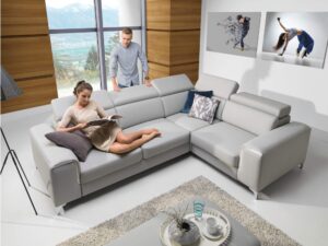 Miniaturka 3 - Narożnik z funkcją spania i pojemnikiem Nobravio 280 × 207 cm – zdjęcie 4
