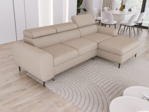 Miniaturka 4 - Narożnik z funkcją spania Rayvero 258 cm – zdjęcie 5