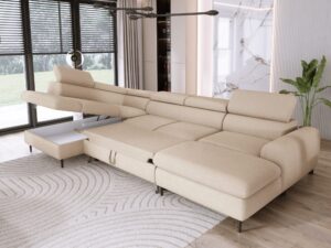Miniaturka 3 - Narożnik U z funkcją spania Rayvero 326 cm – zdjęcie 4