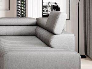 Miniaturka 2 - Narożnik rozkładany z funkcją relax Calviano 268 cm w aranżacji wnętrza 2