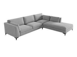 Miniaturka 6 - Narożnik tapicerowany Sicelaro 240x190 cm na czarnych nogach