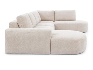 Miniaturka 2 - Narożnik w kształcie U z miękkimi poduszkami Gavirno 393 cm – zdjęcie 3
