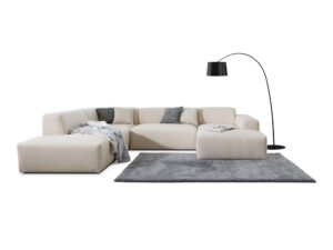Miniaturka 1 - Narożnik w kształcie U z otomaną Astrevia 327 cm – zdjęcie 2