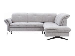 Miniaturka 5 - Narożnik z długą otomaną Trevalio 250 cm na metalowych płozach na białym tle