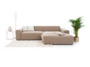 Miniaturka 4 - Narożnik z dużą otomaną i miękkimi poduszkami Astrevia 278 cm – zdjęcie 5