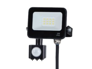 Miniaturka 3 - Naświetlacz LED 10 W 4000 K IP65 z czujnikiem PIR czarny