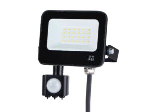 Miniaturka 3 - Naświetlacz LED 20 W 4000 K IP65 z czujnikiem PIR czarny