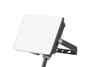 Miniaturka 5 - Czarny naświetlacz LED 20 W z regulowanym uchwytem widok pod kątem