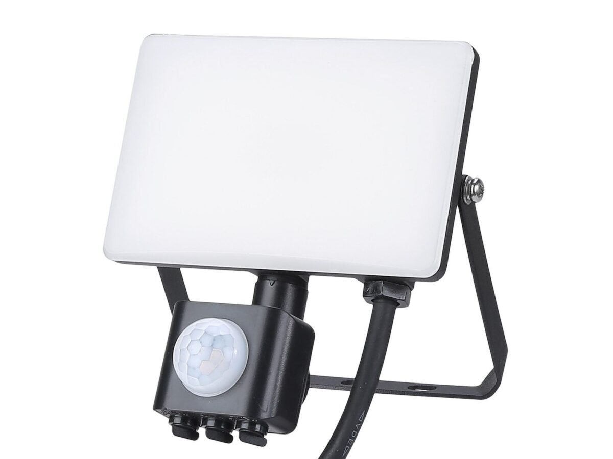 Naświetlacz LED 20 W PIR 2000 lm 5000 K IP44 czarny