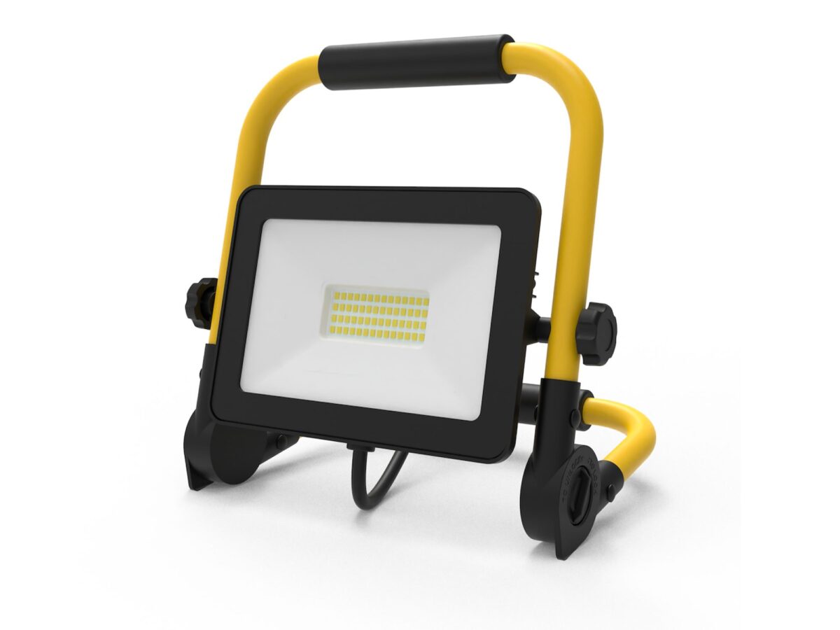 Naświetlacz roboczy LED 50 W 4300 lm 4000 K IP65 ze stojakiem