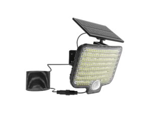 Miniaturka 3 - Czarny naświetlacz solarny 600 lm z drugiej strony