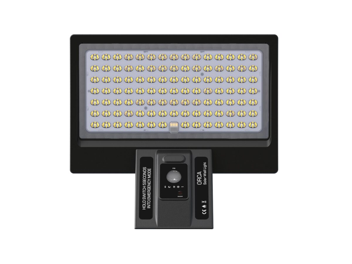 Naświetlacz solarny LED 8 W 1000 lm 4000 K IP65 z czujnikiem ruchu