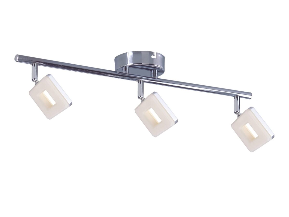 Listwa sufitowa LED Nerilina chromowana 3 × 5 W