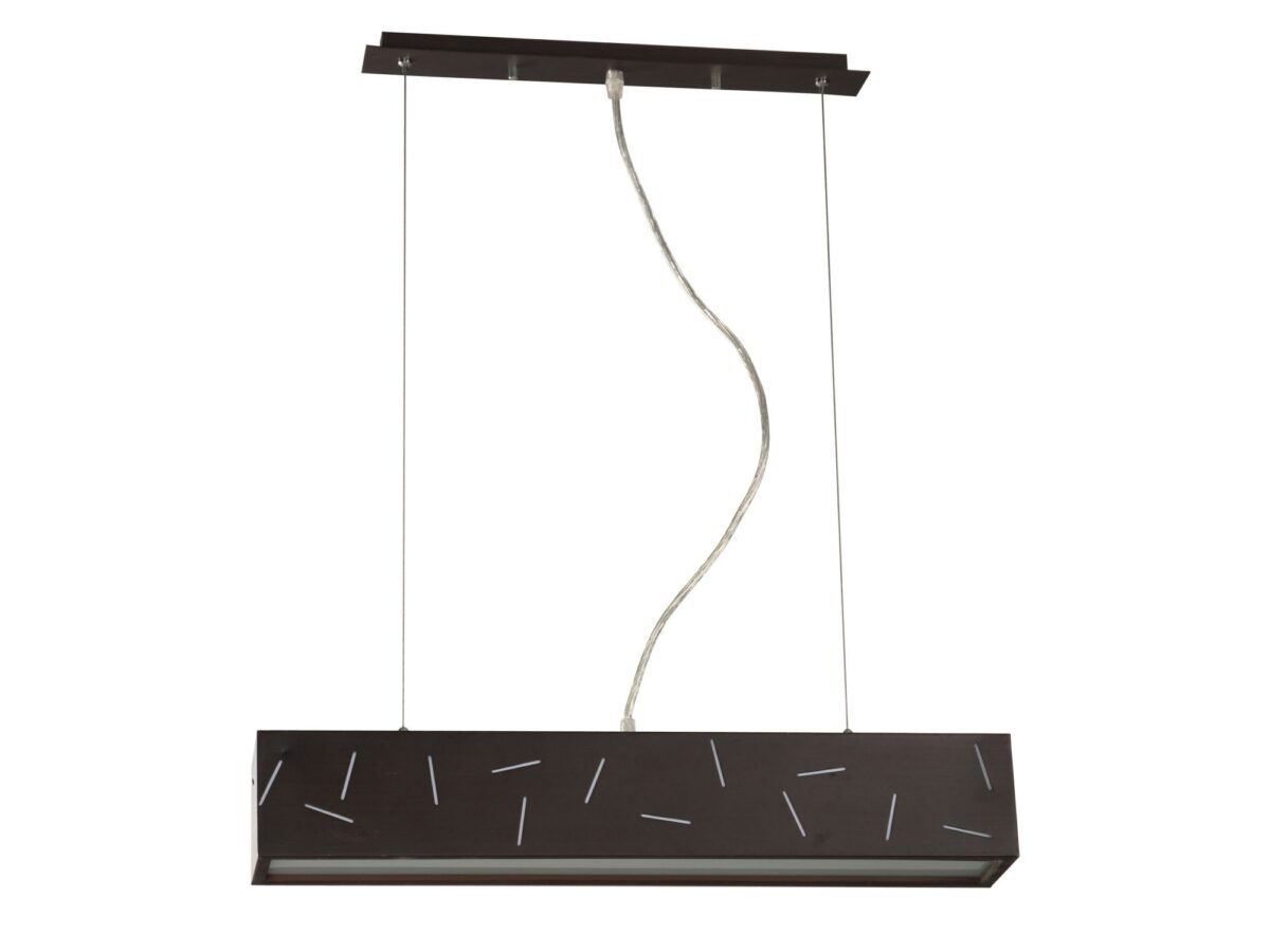 Lampa wisząca podłużna Neritia 60 cm wenge 14 W T5