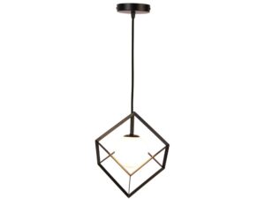 Miniaturka 4 - Lampa wisząca Nevemio czarno-złota ze szklanym kloszem i oprawką G9