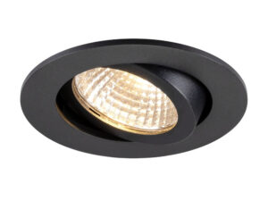 Miniaturka 1 - New Tria 68 Airtight – czarna okrągła oprawa wpuszczana z reflektorem LED