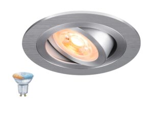 Miniaturka 2 - Aluminiowa oprawa wpuszczana New Tria 75 Smart Set z ruchomym reflektorem GU10