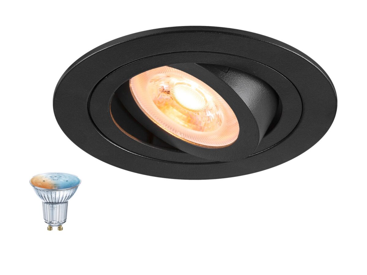 Oprawa wpuszczana GU10 Zigbee New Tria 75 Smart Set 9,3 cm
