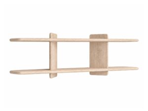 Miniaturka 2 - Niski regał wiszący Valdaro 140x39 cm w kolorze dębu bielonego – zdjęcie produktu na białym tle