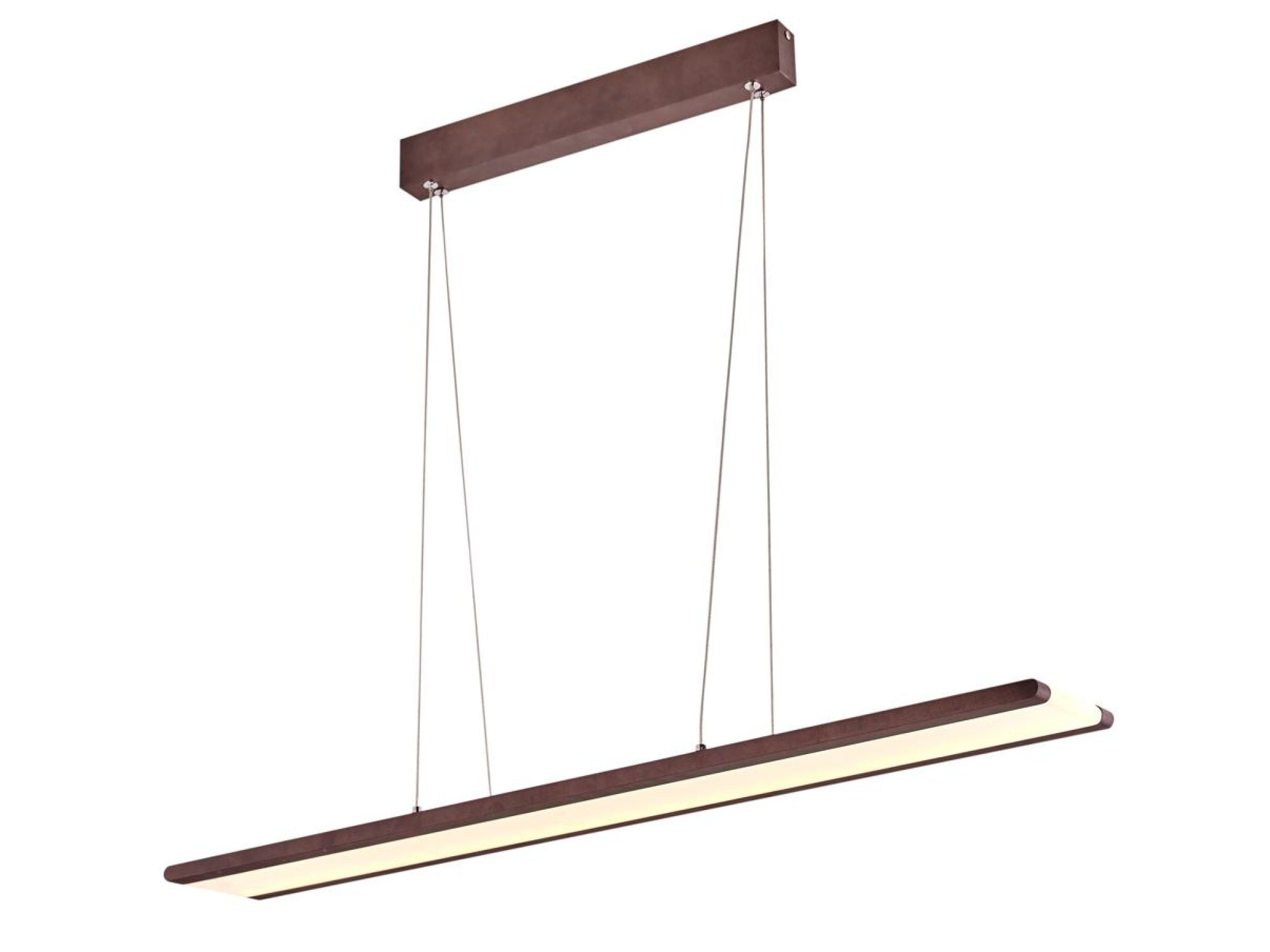 Lampa wisząca Noreseta brązowa LED 4000 K – ujęcie produktowe