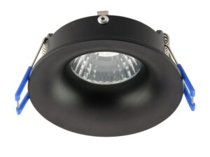Miniaturka 2 - Czarne wpuszczane oczko sufitowe Eye GU10 IP44 z aluminiową obudową