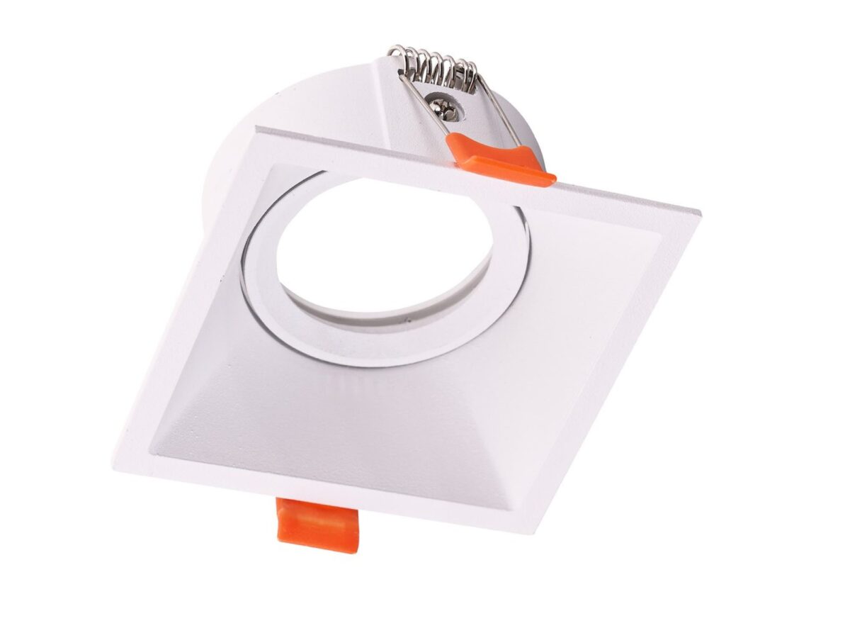 Oczko sufitowe kwadratowe ruchome GU10 9 cm