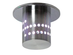 Miniaturka 3 - Oczko sufitowe aluminiowe RGB z okrągłymi otworami