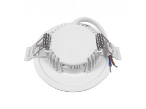 Miniaturka 2 - Tylna część białego oczka LED 5 W i sprężyny montażowe