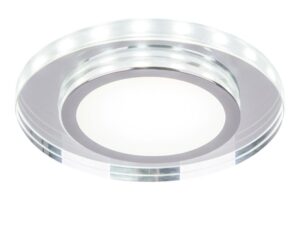 Miniaturka 3 - Okrągłe oczko sufitowe LED 10 W z przezroczystym szklanym obramowaniem