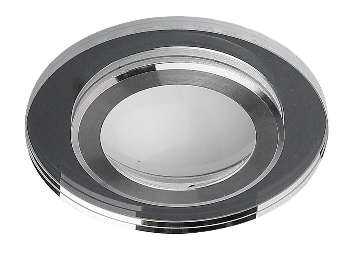 Oczko sufitowe LED srebrne 2 × 5 W 4000 K ze szkłem