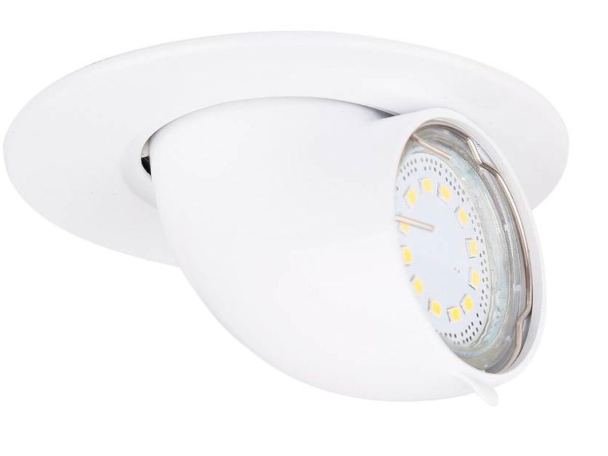Oprawa sufitowa ruchoma MR16 biała okrągła 11,5 cm
