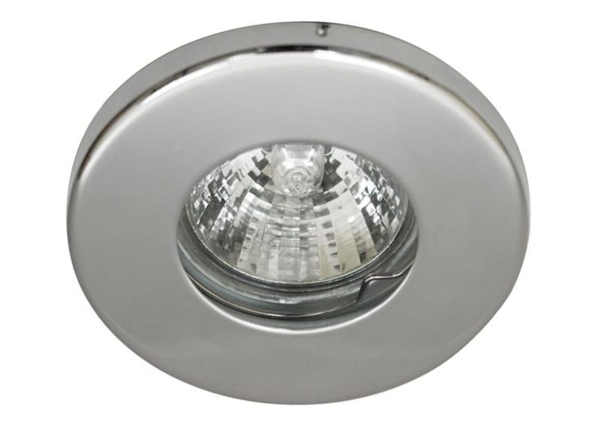 Oczko sufitowe hermetyczne MR16 chrom IP65 8,2 cm