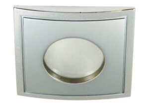 Miniaturka 2 - Oprawa sufitowa MR16 IP65 w chromowanym wykończeniu na białym tle