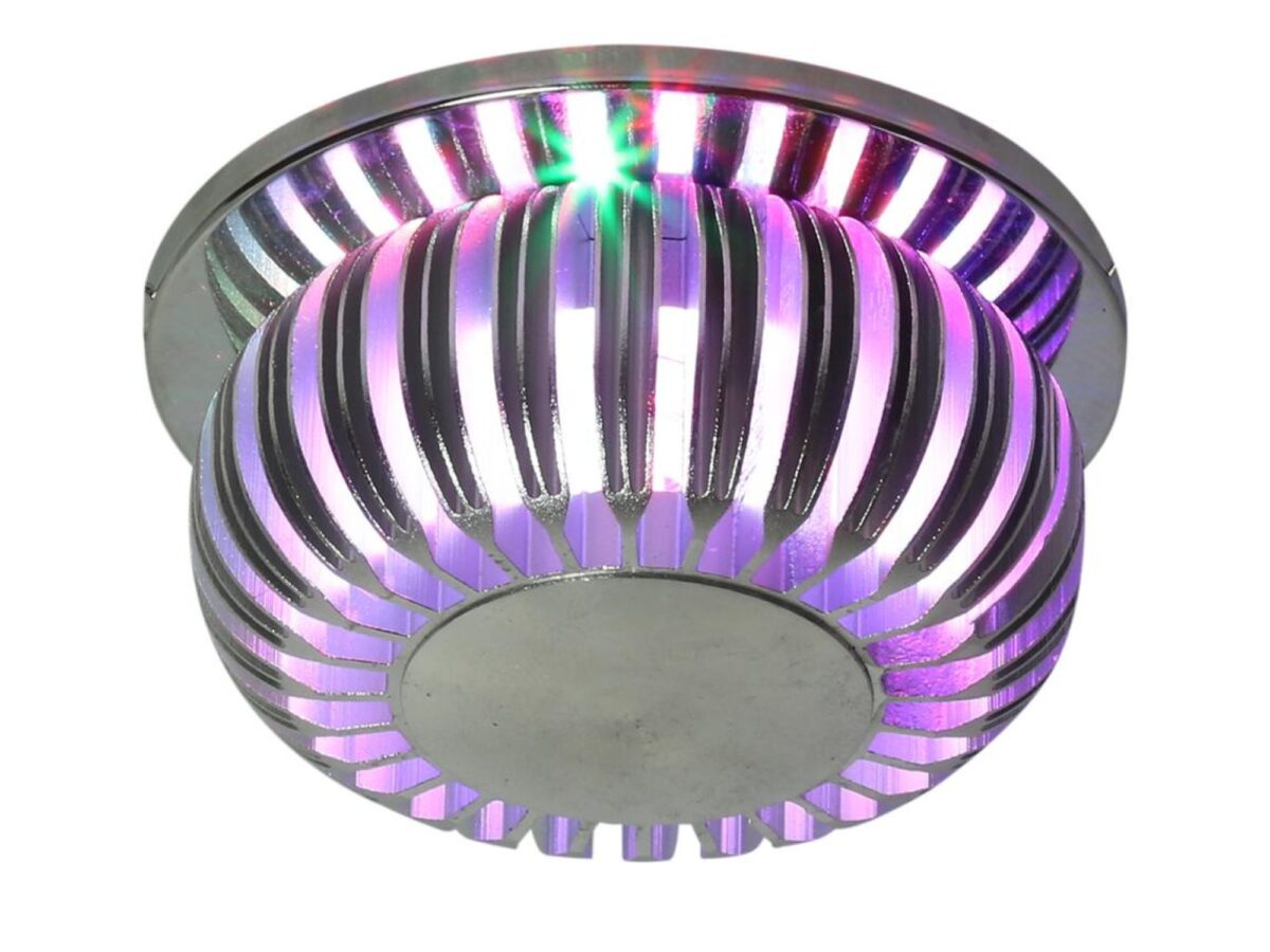 Oczko sufitowe LED RGB aluminiowe okrągłe 9,2 cm