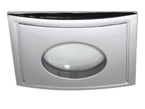 Miniaturka 1 - Oczko sufitowe IP65 MR16 w chromie z kwadratową ramką