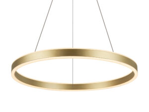 Miniaturka 9 - Lampa wisząca One 60 LED mosiężna, widok całej oprawy