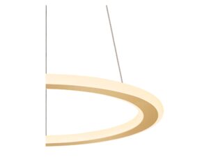 Miniaturka 8 - Mosiężna lampa One Flat PD – detal profilu podświetlanej obręczy