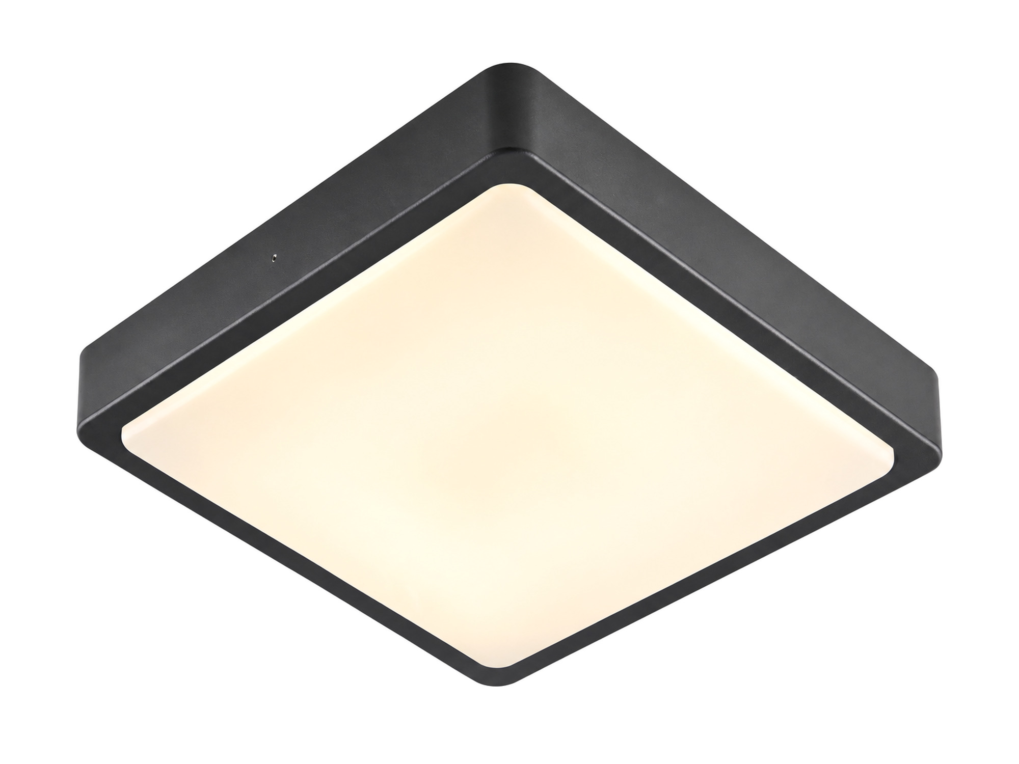 Antracytowa oprawa zewnętrzna Ainos Square LED na białym tle
