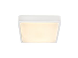 Miniaturka 4 - Biała oprawa Ainos Square LED, widok kwadratowej powierzchni świecącej