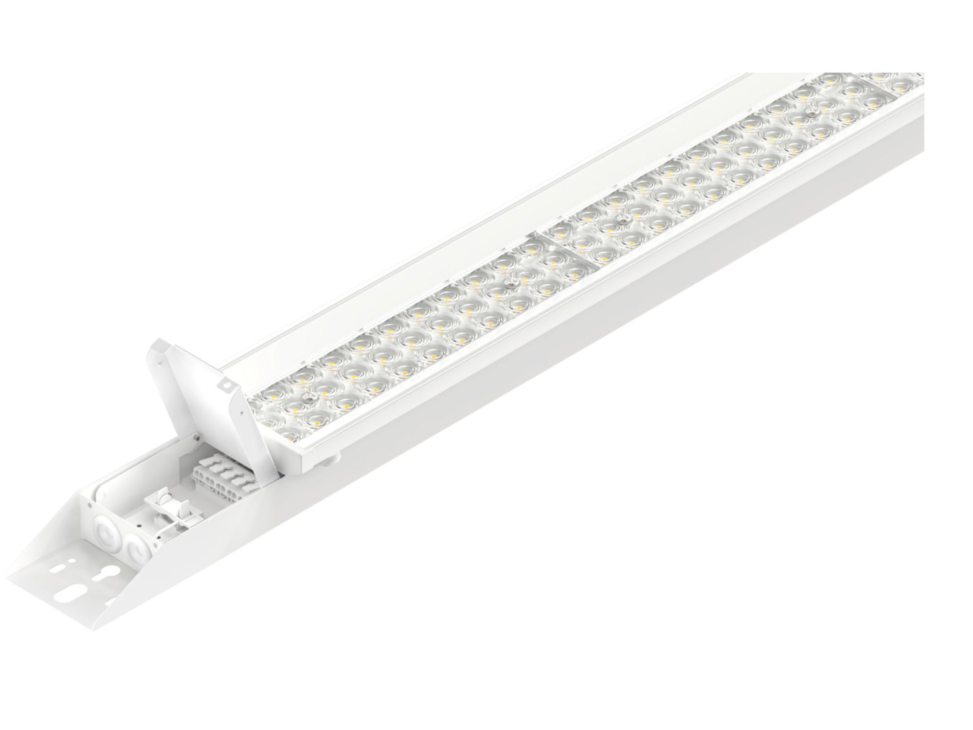 Batten Industry P LED, otwarta sekcja przyłączenia przewodów