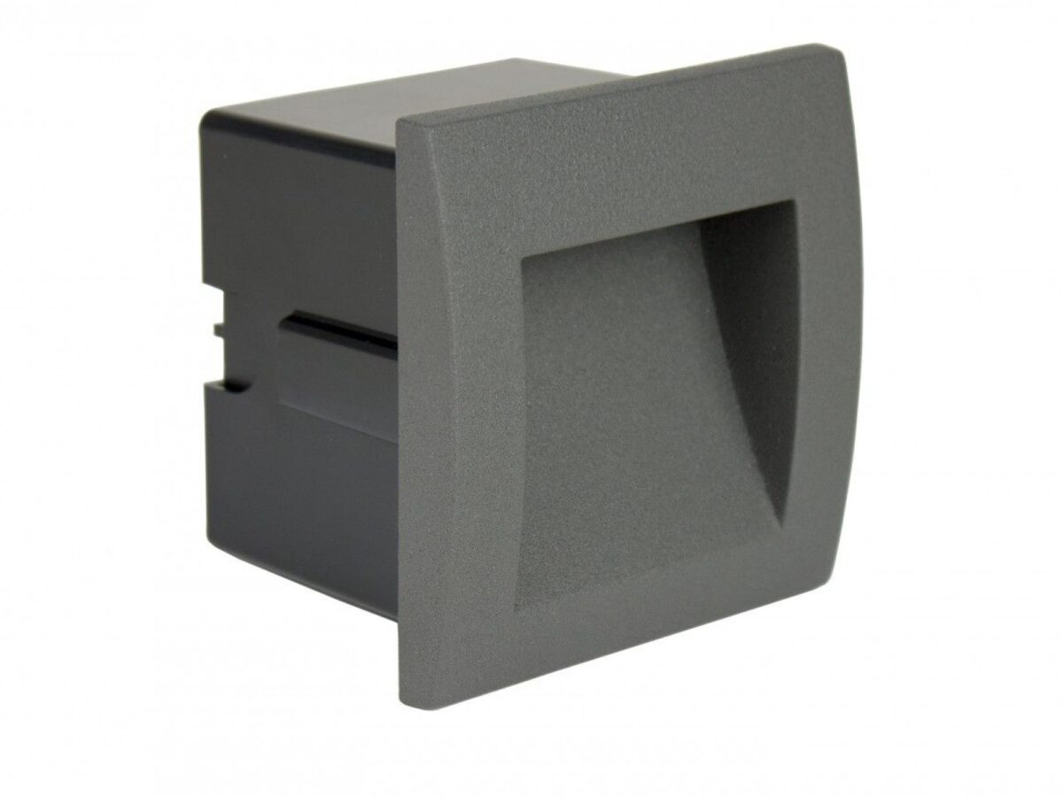 Oprawa do zabudowy LED MUR-LED M2029 9 cm ciemny popiel