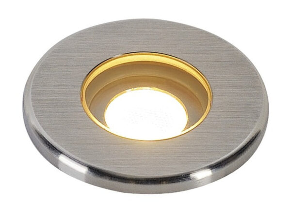Okrągły stalowy front oprawy dogruntowej Dasar Mini 37 LED