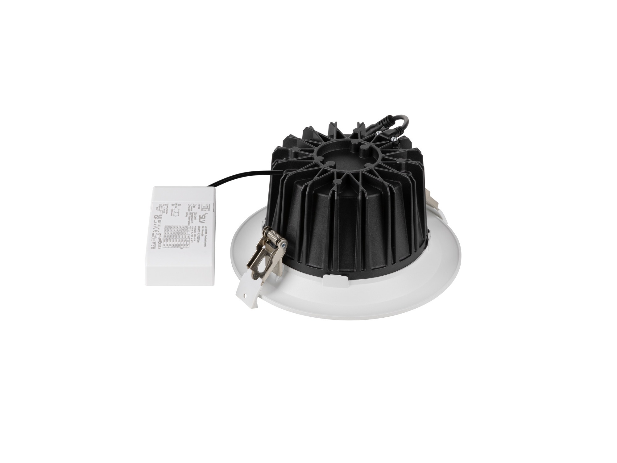 Oprawa wpuszczana LED Downlight C 150 20 W DALI – radiator, klipsy i zasilacz
