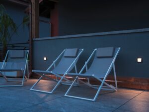 Miniaturka 2 - Oprawy Downunder Out LED L – oświetlenie ściany przy tarasie