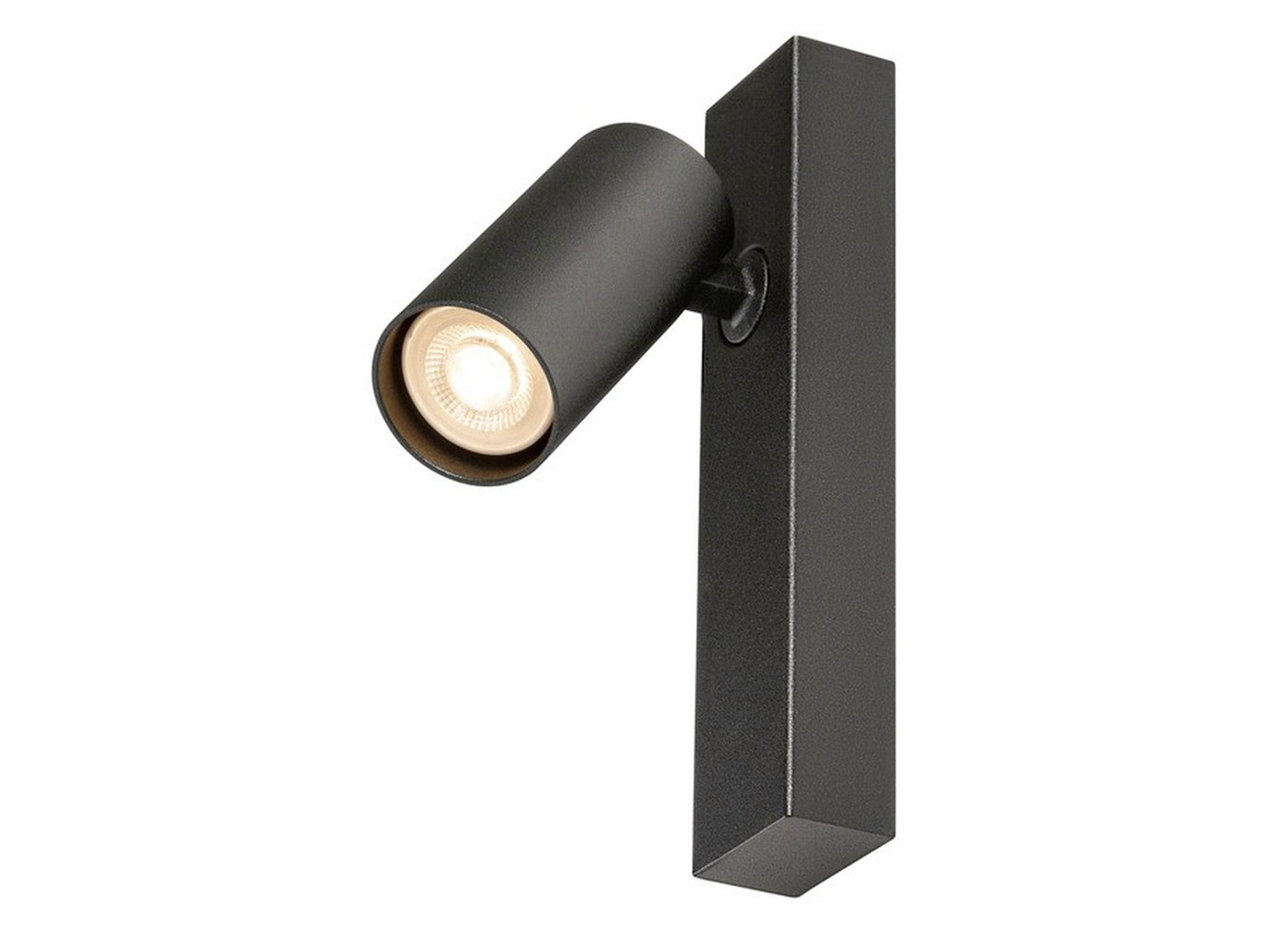 Czarna oprawa Enola 2.0 S GU10 MINI PAR11 – widok całego reflektora