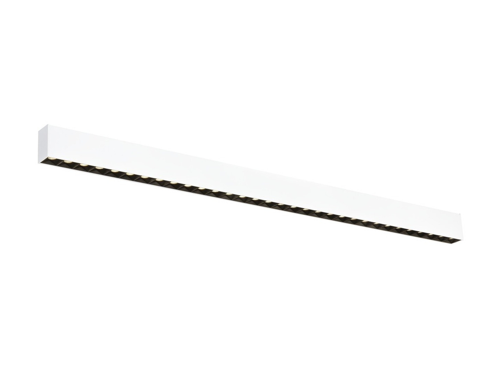 Biało-czarna oprawa sufitowa Glenos Pro LED 129 cm, 3000 K