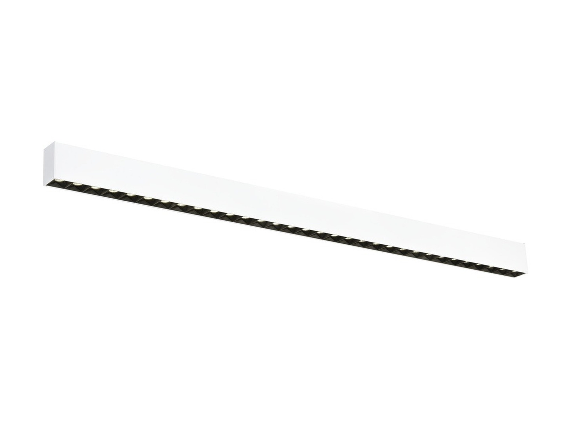 Biało-czarna oprawa liniowa Glenos Pro 129 cm LED, 4000 K