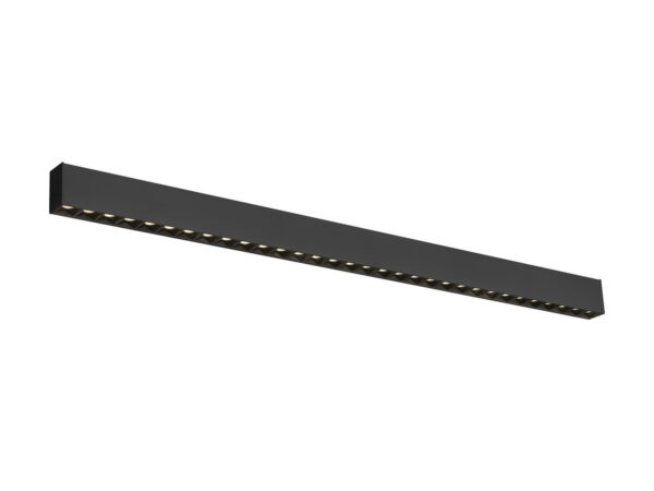 Czarna oprawa liniowa Glenos Pro 129 cm LED, 3000 K
